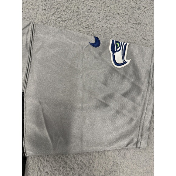 Seattle Seahawks Jersey Mens 44 Gray NFL Football Russell Wilson Nike On Field - Picture 7 of 16